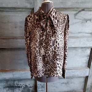 Walter Baker leopard L blouse